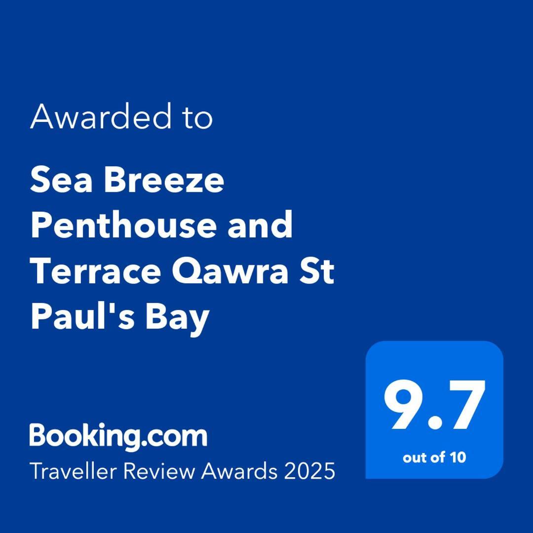 Sea Breeze Penthouse And Terrace Qawra St Paul's Bay
